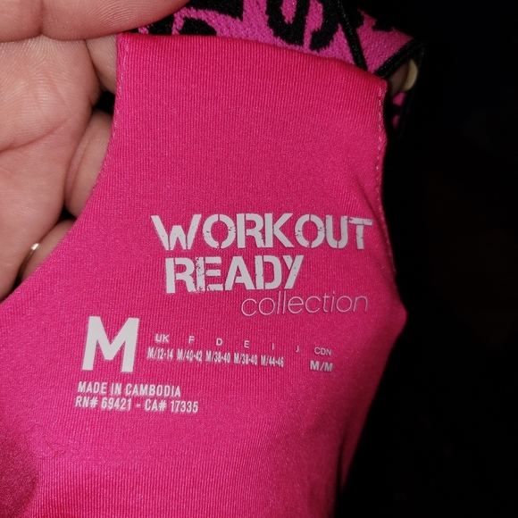 Workout Ready Reebok Misses sz M Hot Pink shirt Tank Top - Picture 7 of 7
